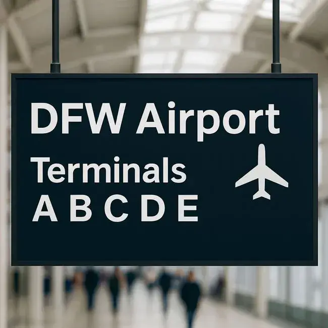 DFW airport terminals signal