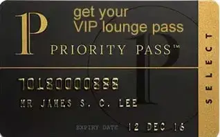 Priority Pass membership card